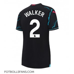 Manchester City Kyle Walker #2 Replika Tredje Tröja Damer 2023-24 Kortärmad